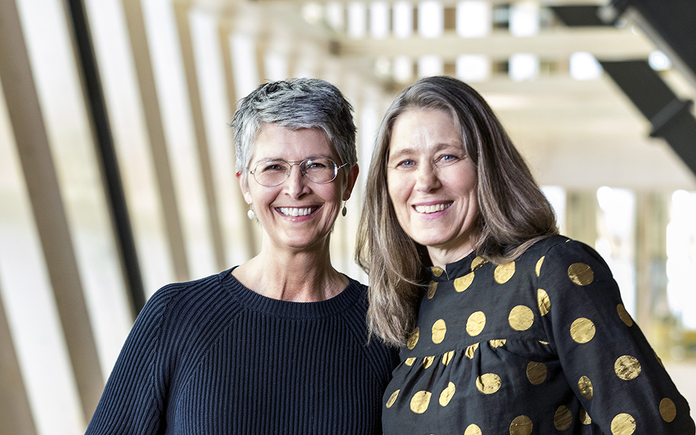 Claudia Lampic och Lena Wettergren möter ett stort engagemang hos Sveriges onkologer. Foto: Gonzalo Irigoyen